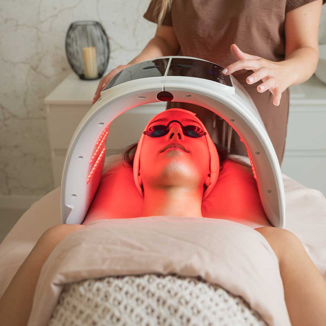 Red Light Therapy In Dermatology Clinic